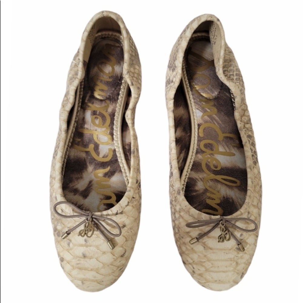 Sam Edelman Felicia Snake Embossed Ballet Leather Flats Shoes
Size 7.5 - Picture 2 of 8